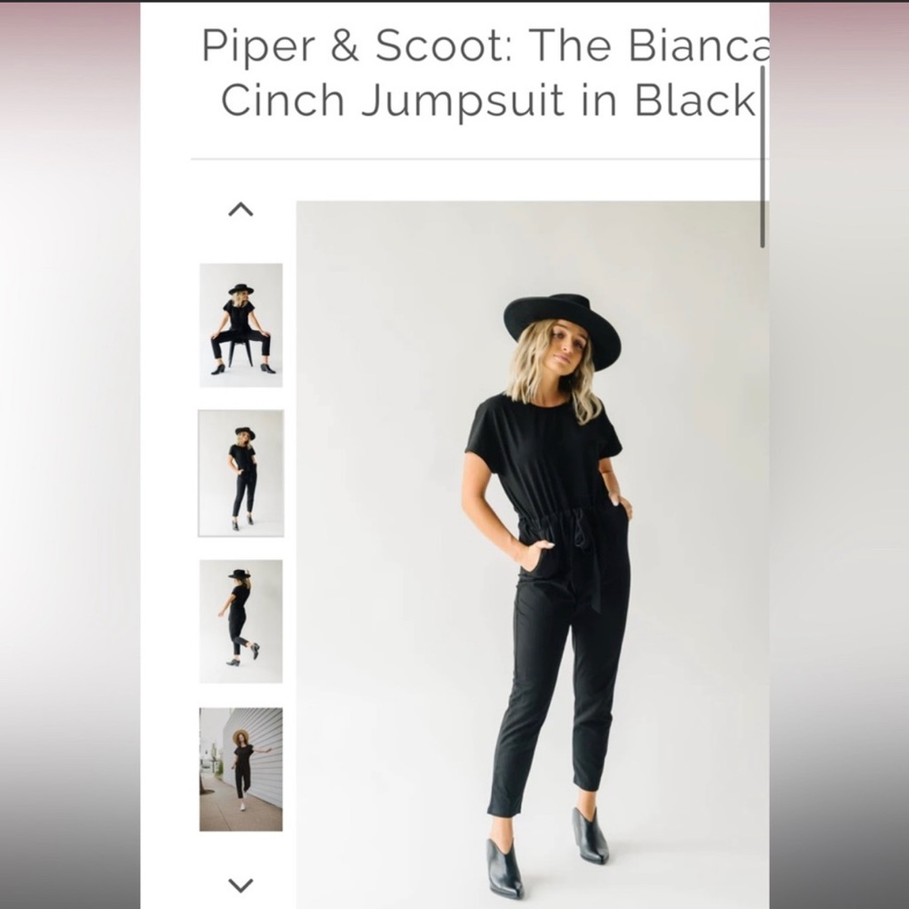 Piper & Scoot-XL-Bianca Jumpsuit in black